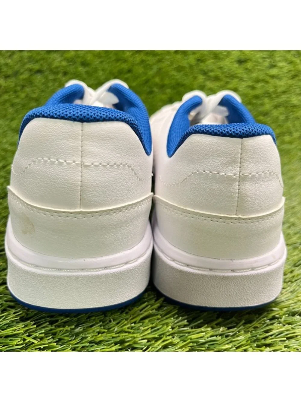 Under Armour Official GS Boys Size 7Y White Tech Blue Athletic Shoes Sneakers